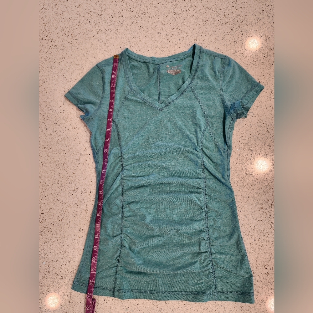 Teal cap sleeve Tek Gear workout top - Picture 4 of 4